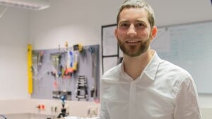 Dr. J. Rothhardt at a research laboratory