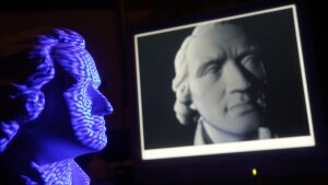 Generation of 3D model of bust of Friedrich Schiller