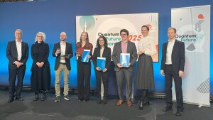 Marta Gilaberte Basset and Trevor Vrckovnik with other award winners and jury members.