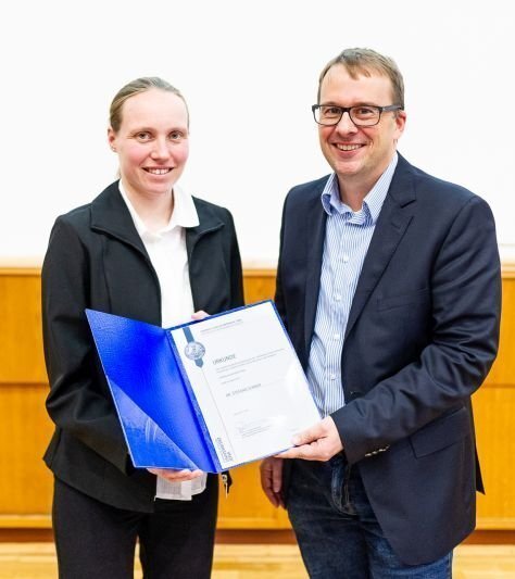 Verleihung des Friedrich-Hund-Dissertationspreises f&uuml;r Grundlagenforschung  an Dr. Stefanie Eckner