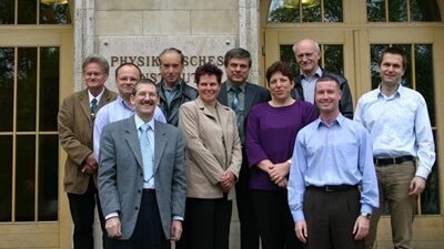 The founder members (from left to right): Prof. Dr. Paul Seidel, Dr. Bernt Götz, Prof. Dr. Wolfgang Richter, Dr. Hermann Döhler, Dr. Ute Bergner, Dr. Stephan Großwig, Dr. Angela Unkroth, Dr. Peter Weber, Dr. Christian Königsdörffer, Dr. Bernhard Messerschmidt
