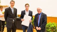Den von Rohde & Schwarz gestifteten Fakultätspreis für die beste Masterarbeit 2019 erhielt Lukas Heller.