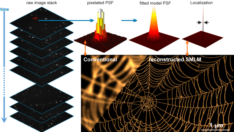 The basic principle of Single-Molecule Localisation Microscopy